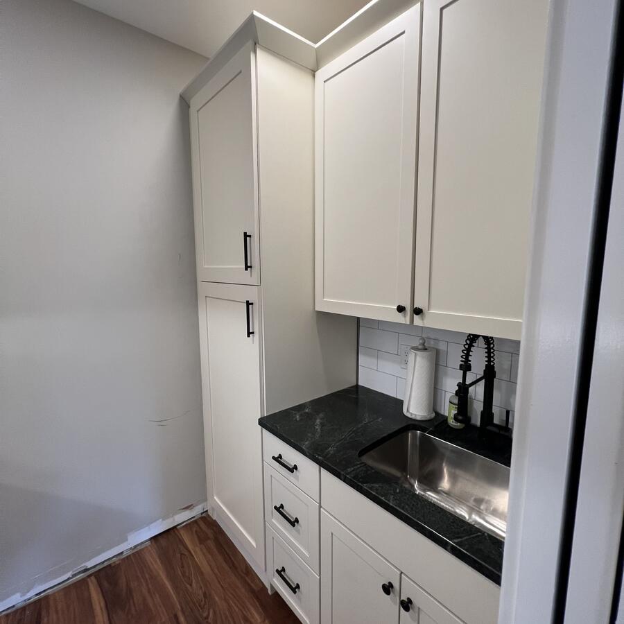 Pantry With Drawers and Shelves